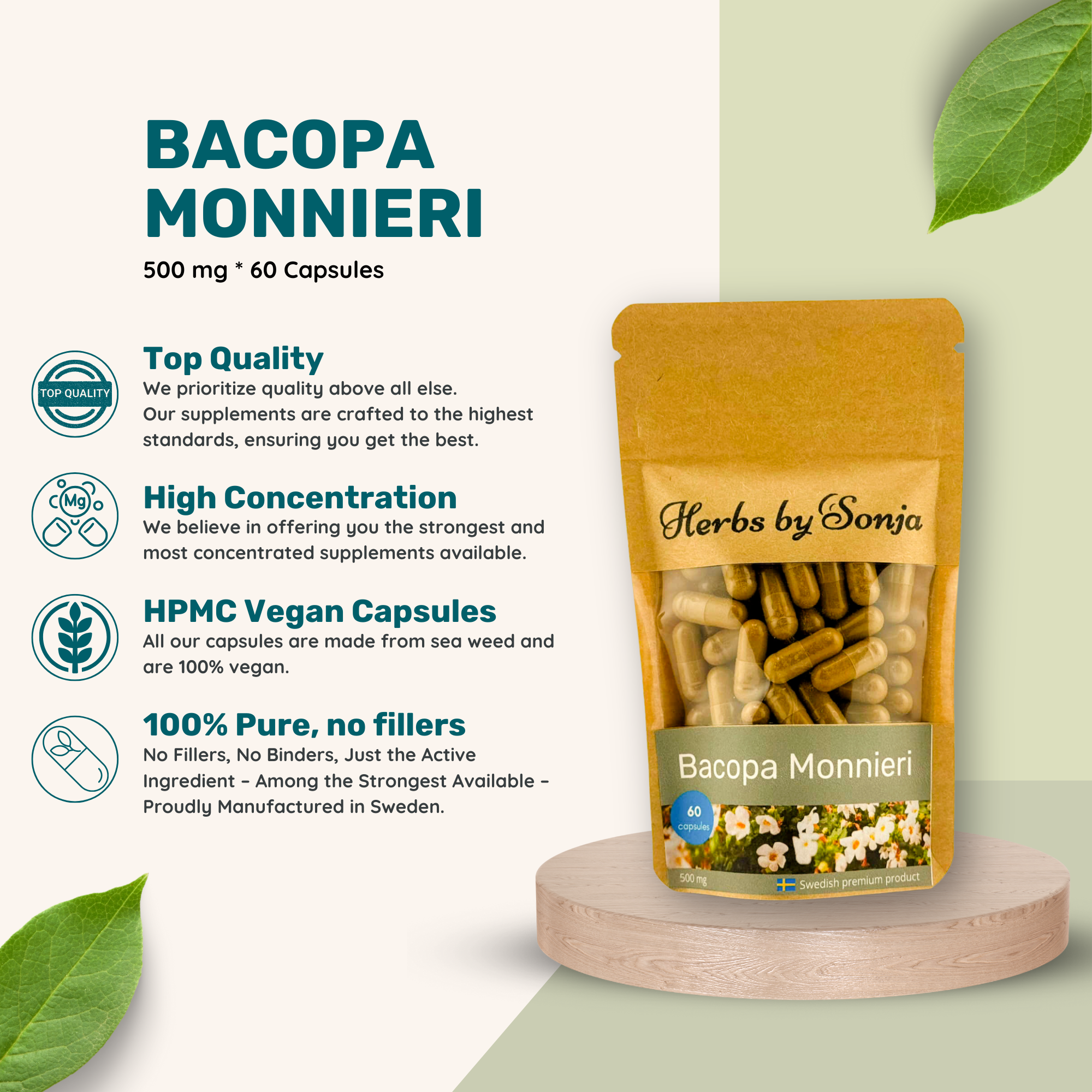 Bacopa Monnieri – bild 2 – Sonjas Apotek