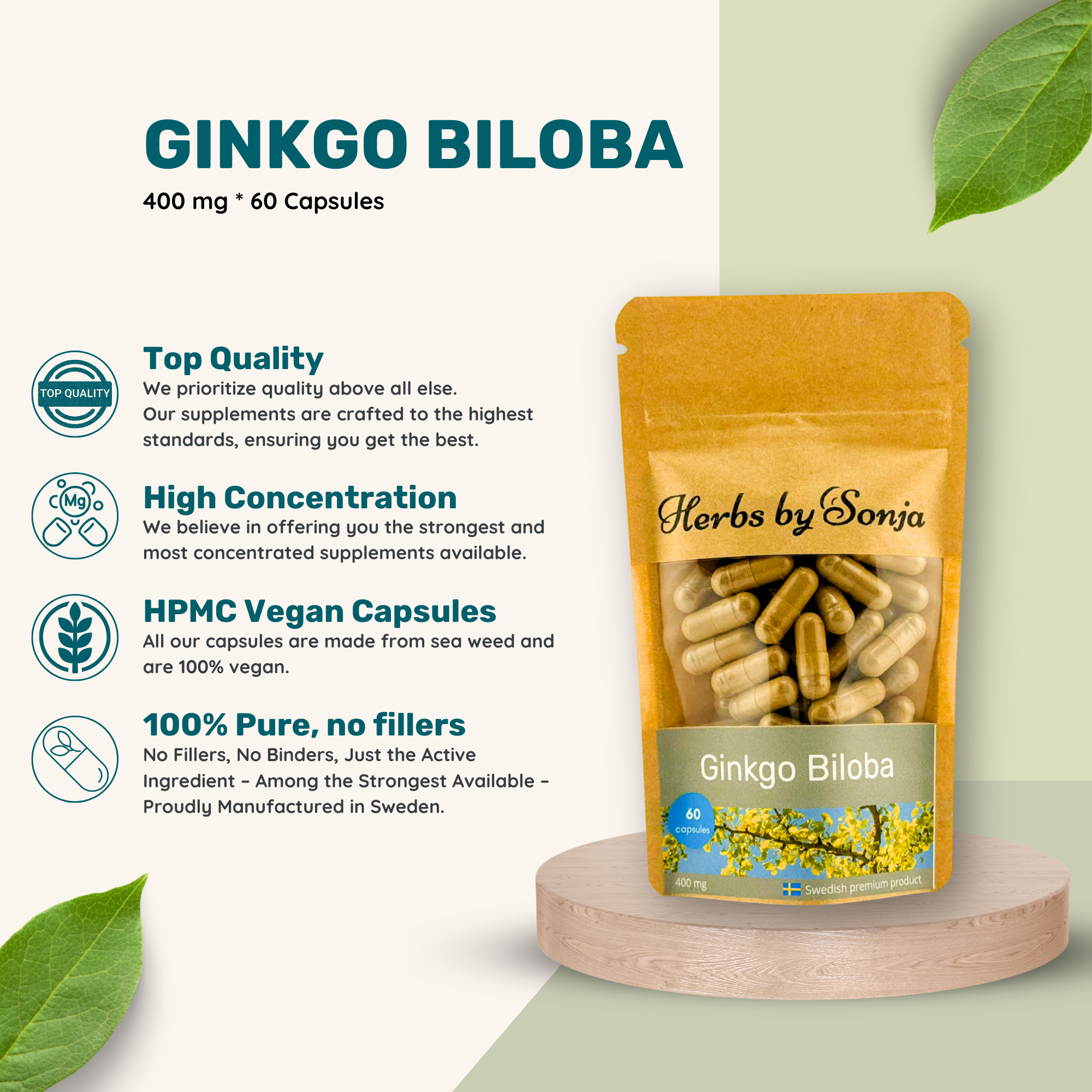 Ginkgo Biloba – bild 2 – Sonjas Apotek