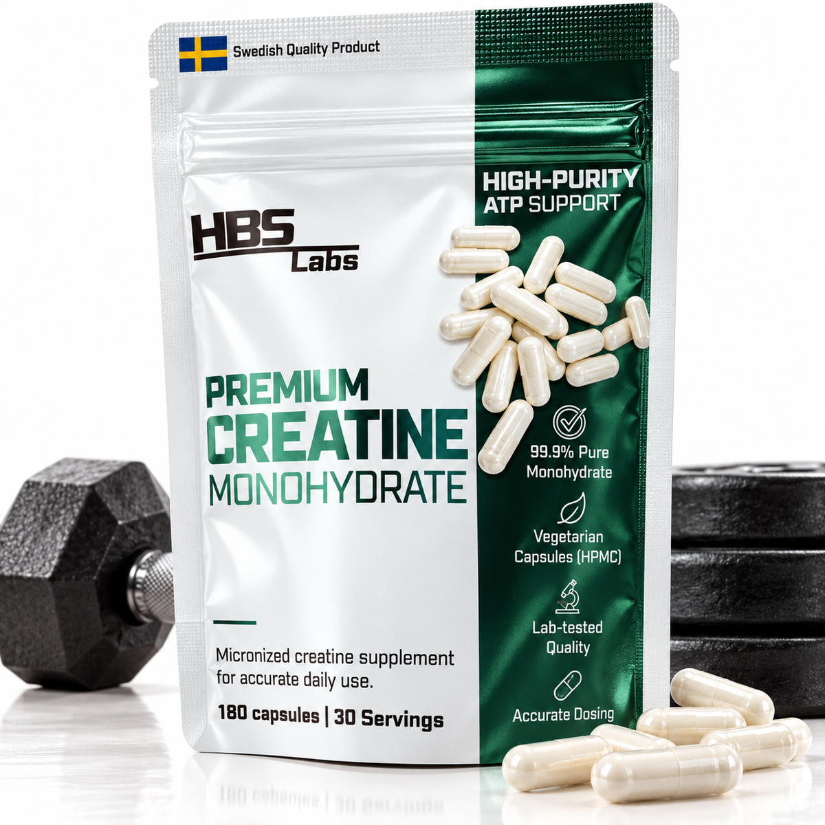 Premium kreatinkapslar