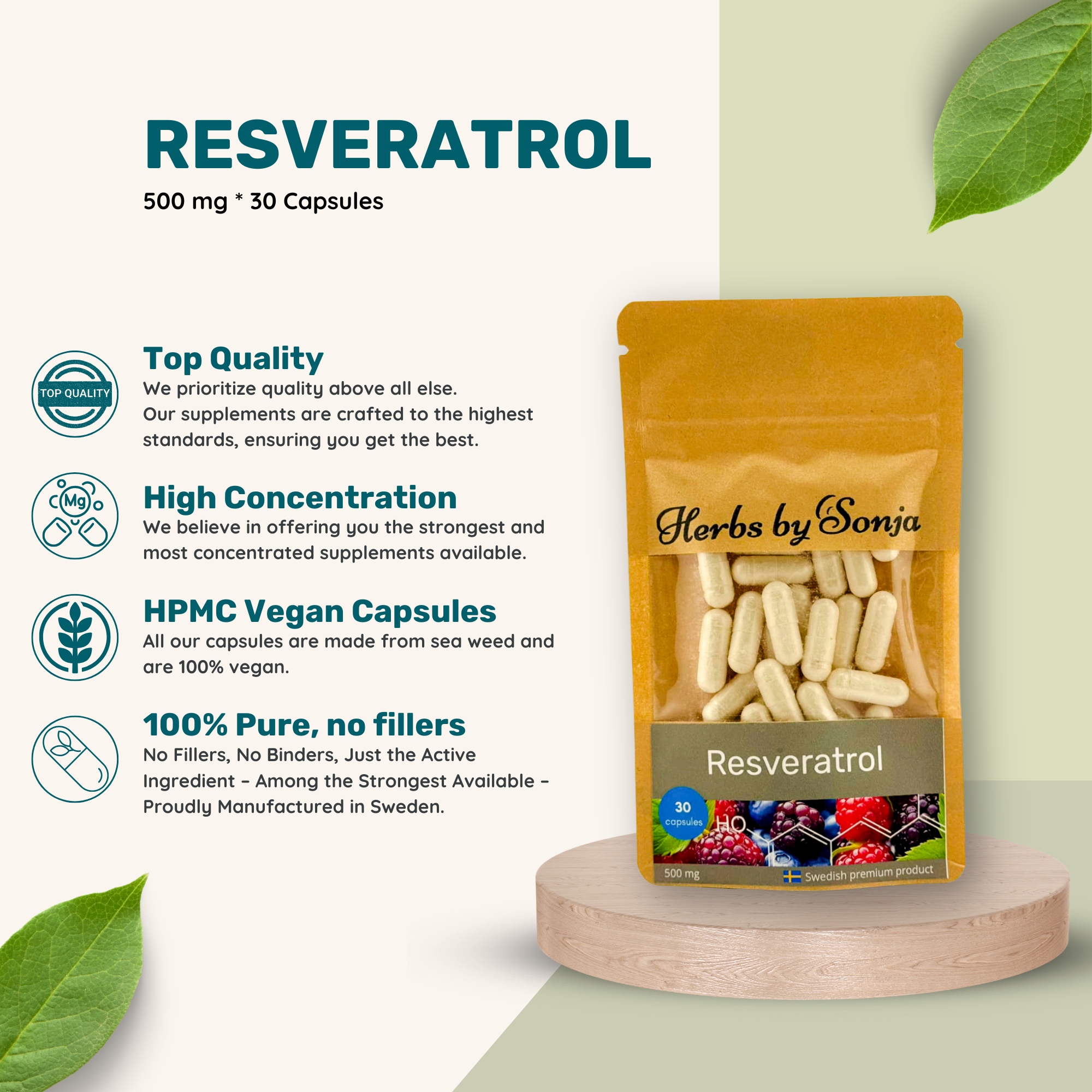 Resveratrol – bild 2 – Sonjas Apotek
